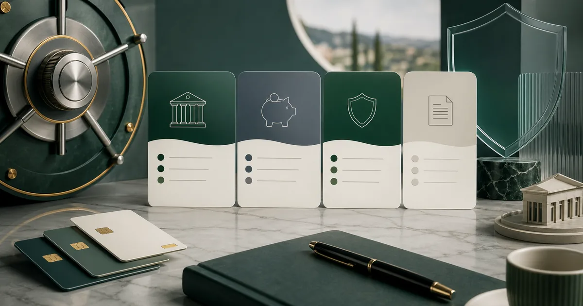 Resumen visual de cuentas bancarias y ahorro remunerado