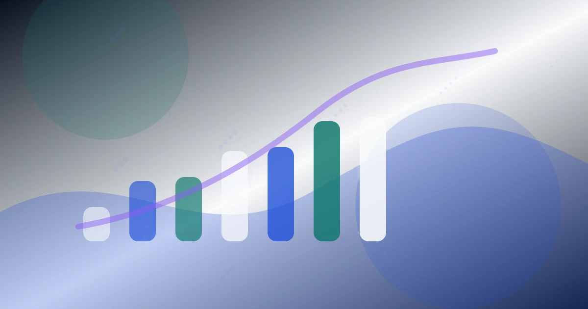 Visual editorial de inversion con composicion compound-growth para Interes Compuesto Guia
